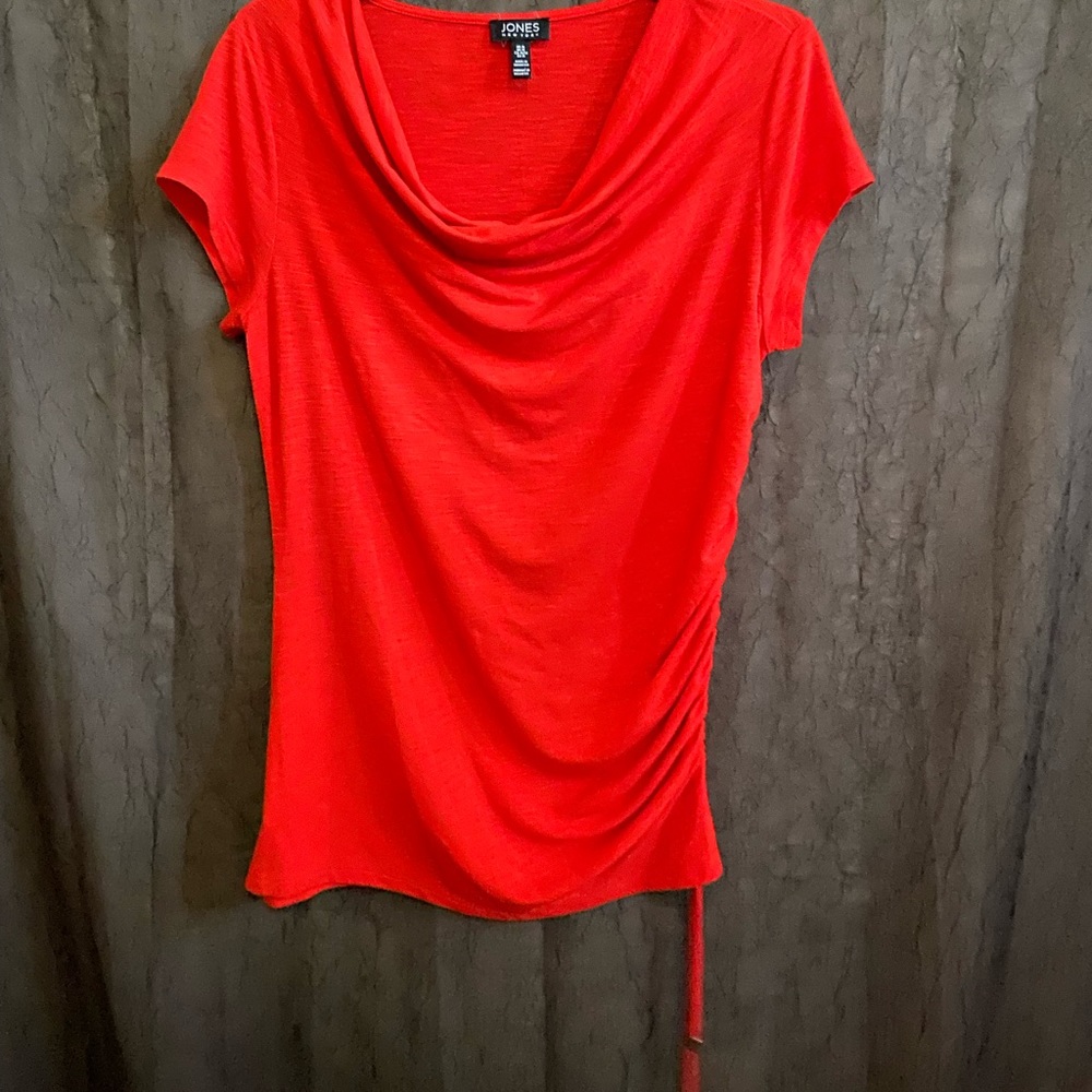Red Jones NY blouse